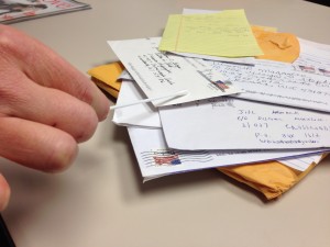 Sampling incoming mail