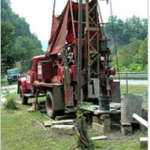 Water well drilling rig, West Virginia, USA. Source: Wikipedia.